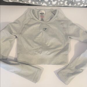 Gymshark Heather Gray Crop Top size small
